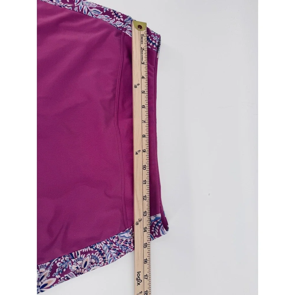 Tommy Bahama Golf Tennis Skort Womens Small Magenta Purple Paisley Side Panel S